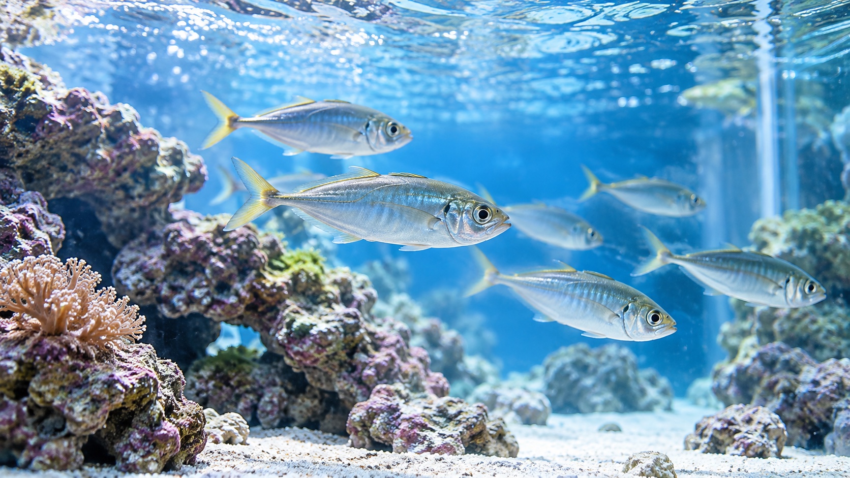 観賞魚を飼育した水槽